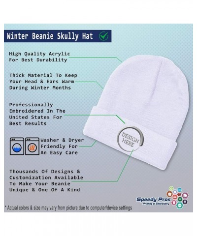 Custom Beanies for Men EMT Paramedic A Embroidery Paramedic Winter Hats for Women Acrylic Skull Cap 1 Size White Personalized...