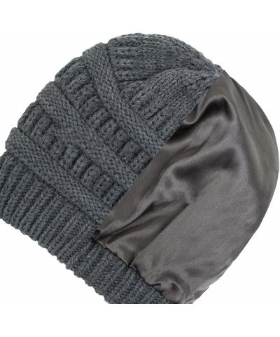 Womens Winter Beanie Hat Cable Knit Beanie Soft Slouchy Warm Hat Winter Knitted Cap Skull Cap for Women Girls Dark Grey $13.1...