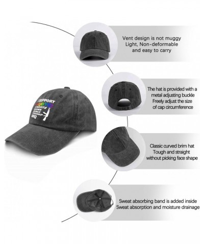 LGBTQ Guns Bible Trump BBQ Hat Mens Running Hat Pigment Black Sun Hat Men Gifts for Women Baseball Caps $12.94 Baseball Caps