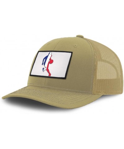 Patch Hat Trucker Baseball Cap Basketball Player France Sports Basketball Olympics Dad Hat for Men & Women Khaki Rectangle Pa...