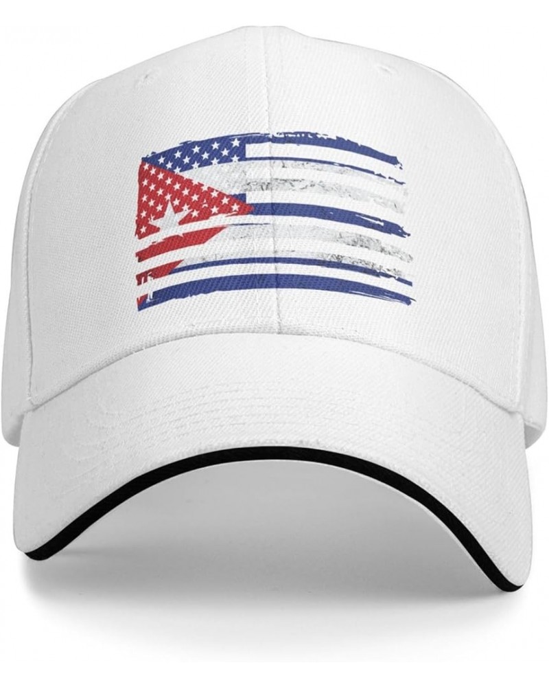 Cuba Flag Cuban Baseball Cap White $9.02 Baseball Caps