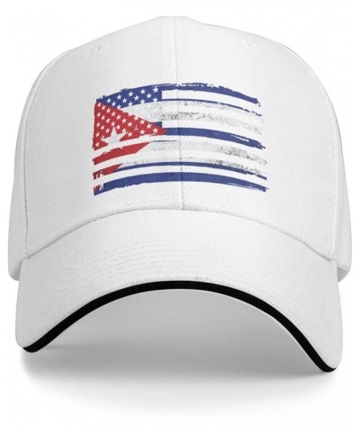 Cuba Flag Cuban Baseball Cap White $9.02 Baseball Caps