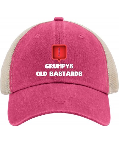 Warning Grumpys Old Bastards Trucker hat River hat AllBlack Womens hat Gifts for Daughter Beach Hats Rose Red02 $12.31 Cowboy...