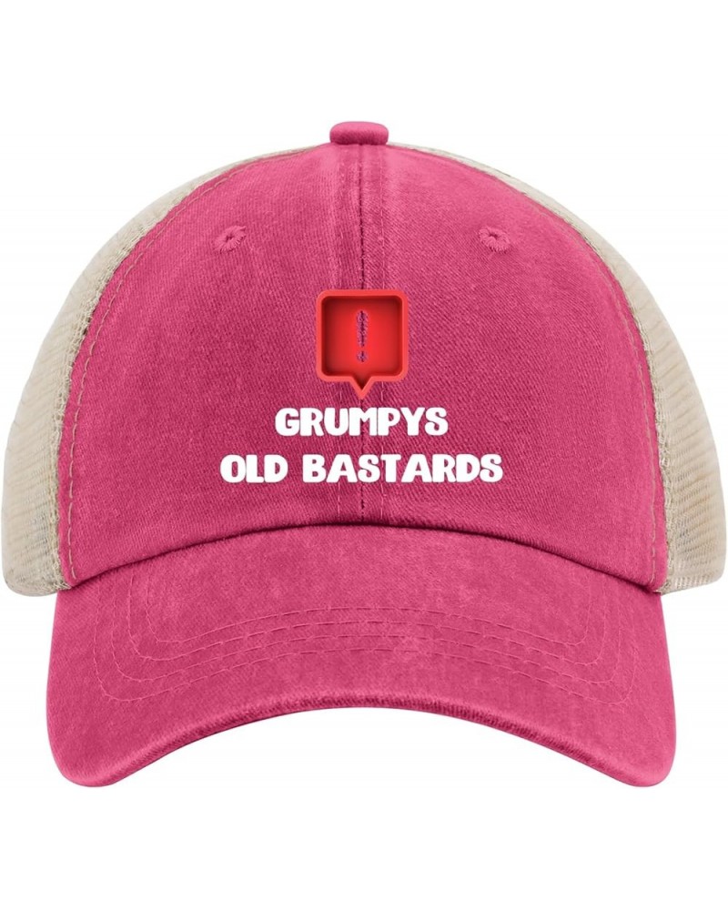 Warning Grumpys Old Bastards Trucker hat River hat AllBlack Womens hat Gifts for Daughter Beach Hats Rose Red02 $12.31 Cowboy...