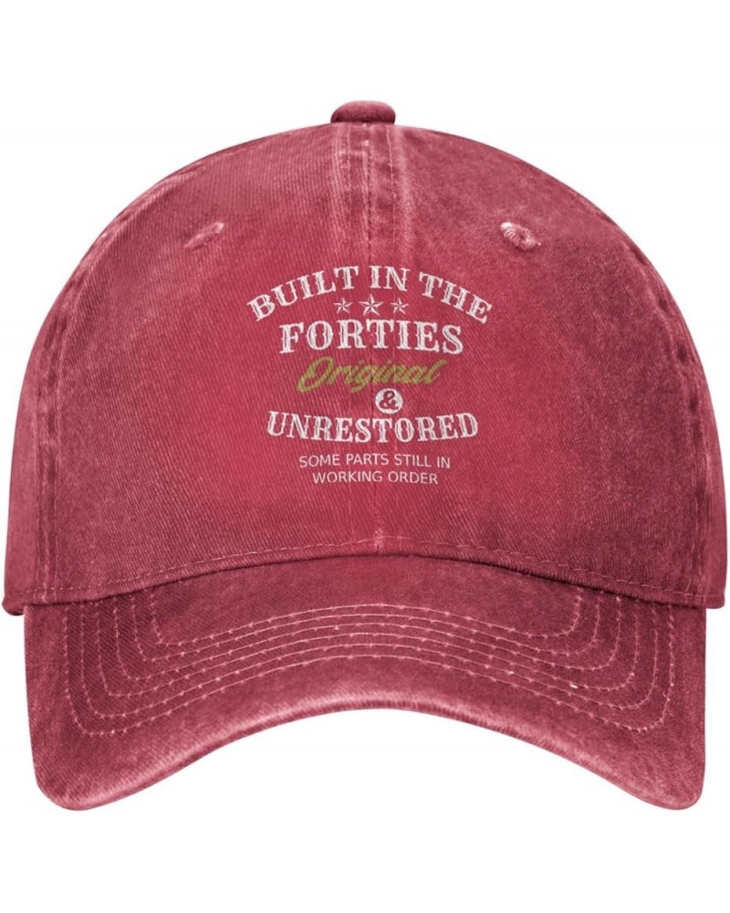 Built in The Forties Original Unrestored Some Parts Still in Working Order Hat Men Funny Mesh Hats for Summer Red-3 $11.18 Ba...