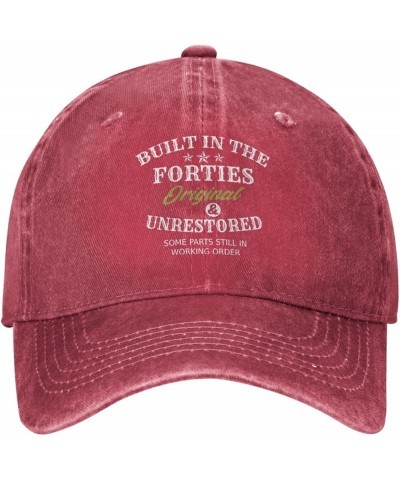 Built in The Forties Original Unrestored Some Parts Still in Working Order Hat Men Funny Mesh Hats for Summer Red-3 $11.18 Ba...