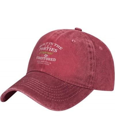 Built in The Forties Original Unrestored Some Parts Still in Working Order Hat Men Funny Mesh Hats for Summer Red-3 $11.18 Ba...