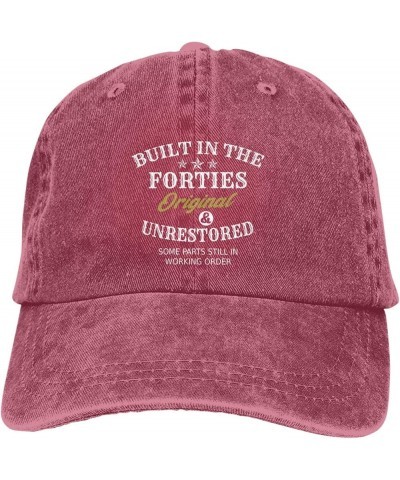 Built in The Forties Original Unrestored Some Parts Still in Working Order Hat Men Funny Mesh Hats for Summer Red-3 $11.18 Ba...