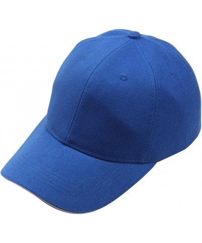 Vintage Cotton Washed Baseball Caps Unstructured Low Profile Adjustable Distressed Dad Hat for Men Women Blue $6.59 Baseball ...