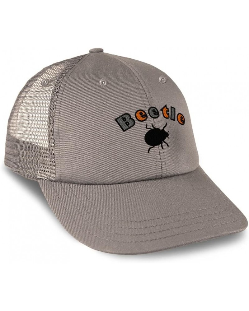 Custom Custom Trucker Hat Baseball Cap Beetle Insects Nature Cotton Biology Dad Hats for Men & Women Grey Design Only $15.80 ...