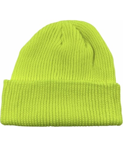 Mini Fisherman Beanie Neon Yellow $6.58 Skullies & Beanies