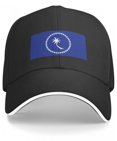 Flag of Chuuk Baseball Cap for Men Women Outdoor Adjustable Dad Hat Black $13.24 Baseball Caps