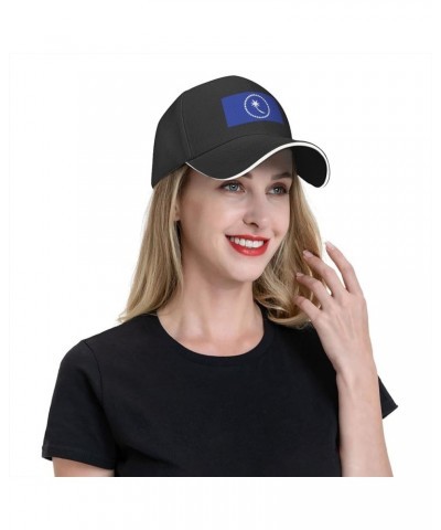 Flag of Chuuk Baseball Cap for Men Women Outdoor Adjustable Dad Hat Black $13.24 Baseball Caps