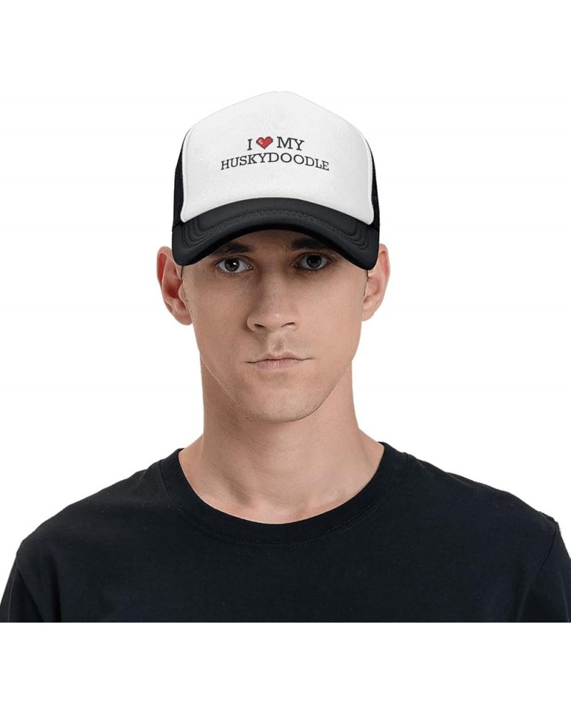 Funnybaseball Cap I Love My Huskydoodle Trucker Hats Dad Baseball Cap Medium Colour $16.50 Baseball Caps