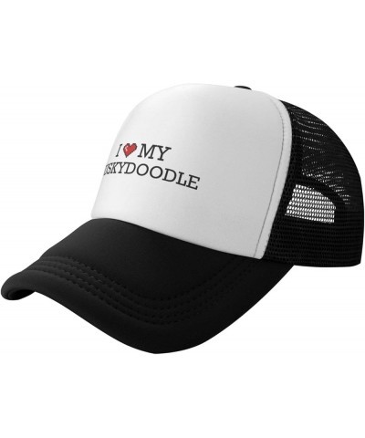 Funnybaseball Cap I Love My Huskydoodle Trucker Hats Dad Baseball Cap Medium Colour $16.50 Baseball Caps