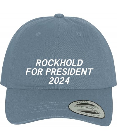 Rockhold for President 2024 - Comfortable Dad Hat Baseball Cap Light Blue $19.55 Baseball Caps