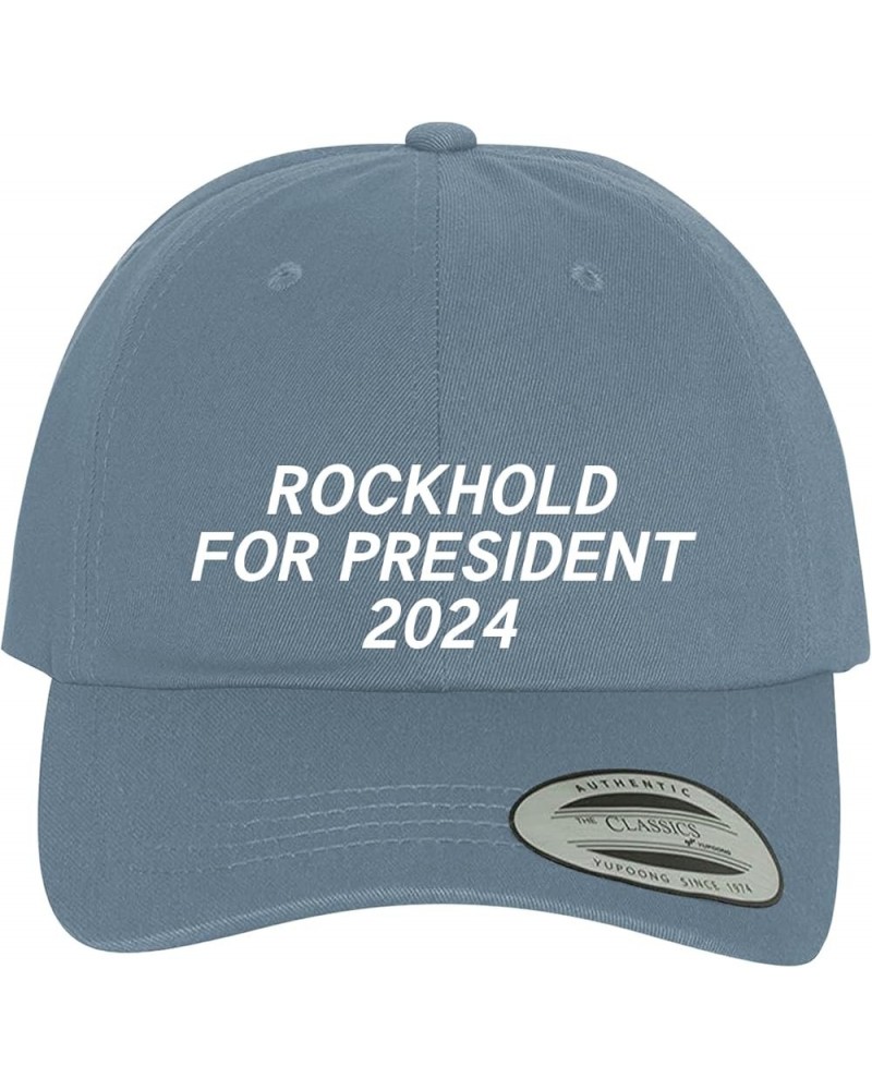 Rockhold for President 2024 - Comfortable Dad Hat Baseball Cap Light Blue $19.55 Baseball Caps