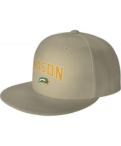 George Mason Patriots Hats for Men Flat Bill Fitted Caps Hiphop Rap Adjustable Baseball Trucker Dad Hat Natural $9.83 Basebal...