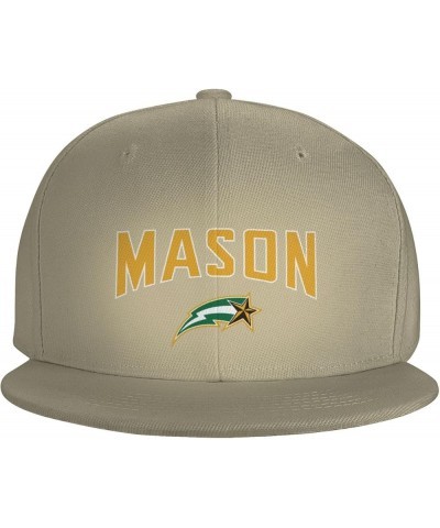 George Mason Patriots Hats for Men Flat Bill Fitted Caps Hiphop Rap Adjustable Baseball Trucker Dad Hat Natural $9.83 Basebal...