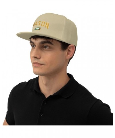 George Mason Patriots Hats for Men Flat Bill Fitted Caps Hiphop Rap Adjustable Baseball Trucker Dad Hat Natural $9.83 Basebal...