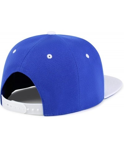 Ying Yang Hip-Hop Snapback Hat Embroidered Baseball Cap Asian Meditation 28. Blue/White $13.24 Baseball Caps