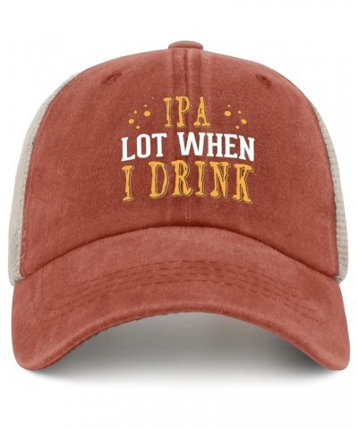 IPA Lot When I Drink Sun Hat 80s Hat AllBlack Dad Hat Gifts for Daughter Workout Hats Saffron02 $9.44 Sun Hats