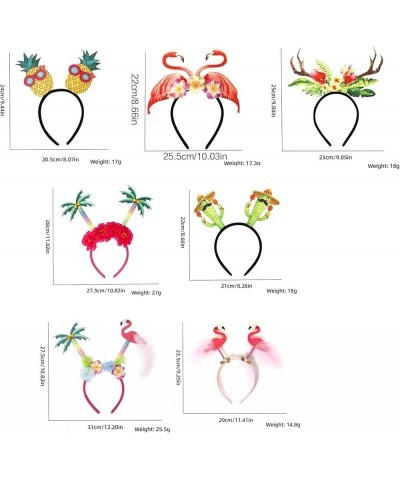 Hair Hoop Headwear For Party Headband Party Cactus Flamingo Theme Gathering Headwear For Women D $5.23 Headbands