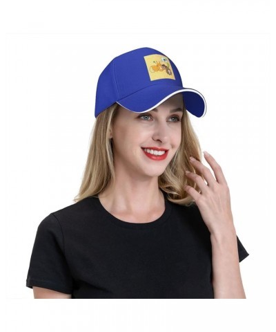 Sunflower Seed Squirrel Pattern Casual General Baseball Cap Black : Comfortable, Light Blue $13.28 Baseball Caps