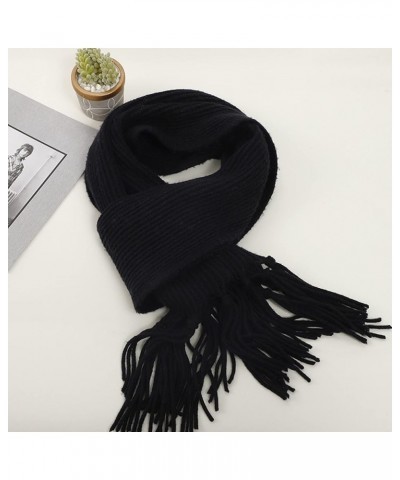 Winter Solid Kint Feel Pashmina Shawls Wraps Ladies Light Scarf Warm Scarves Womens Long Shawl Wraps Sheer Head Black $13.75 ...