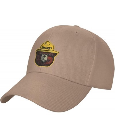 Smokey The Bear Baseball Cap Men Women - Classic Trucker Hat Adjustable Plain Hat Black Natural $14.47 Baseball Caps