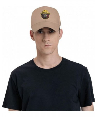 Smokey The Bear Baseball Cap Men Women - Classic Trucker Hat Adjustable Plain Hat Black Natural $14.47 Baseball Caps