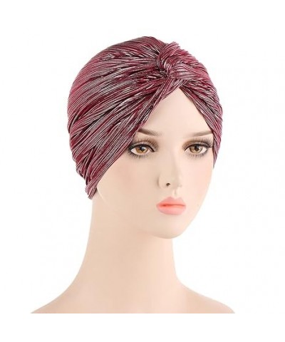 Ladies Sunshade Cap for Ladies Braid Head Headwear Hat Silver Cap Wrap Cap Bohemian Hair Turban Turban (Pink, One Size) One S...