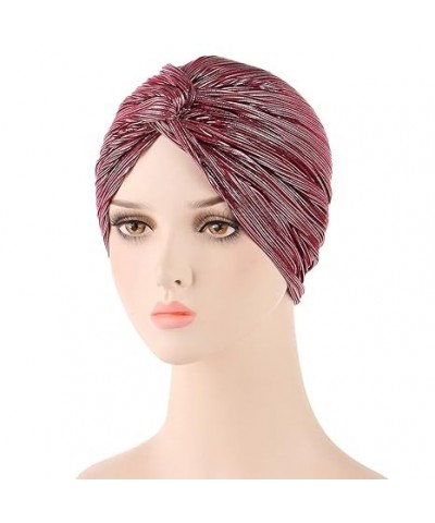 Ladies Sunshade Cap for Ladies Braid Head Headwear Hat Silver Cap Wrap Cap Bohemian Hair Turban Turban (Pink, One Size) One S...