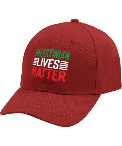 Palestine Lives Matter Baseball Hat Retro Dad Hat for Teen Gifts for Her Sun Red $10.06 Baseball Caps