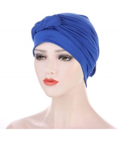 Headwear for Women Chemo Caps Turbans Beanie Flowers Hats Headwrap for Cancer Patient Hair Loss Blue $7.25 Rain Hats