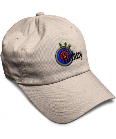 Soft Baseball Cap Sport Archery Target Logo Embroidery Archery Recreational Cotton Dad Hats for Men & Women Stone Design Only...