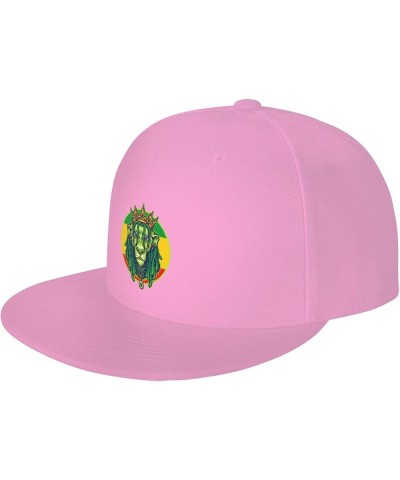 The Lion with The Golden Crown Baseball Cap for Men Women Snapback Hat Trucker Flat Bill Caps Sun Hat Pink $12.23 Baseball Caps