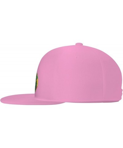 The Lion with The Golden Crown Baseball Cap for Men Women Snapback Hat Trucker Flat Bill Caps Sun Hat Pink $12.23 Baseball Caps