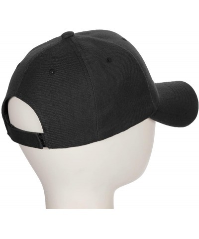 Structured Baseball Hat Cap Curved Visor Black Old English Font Alphabet A to Z Black Letter O $11.49 Baseball Caps