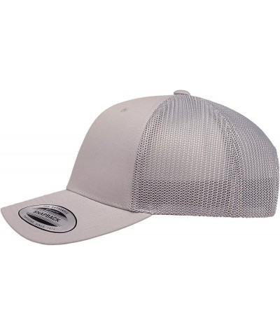 Embroidered Outdoor Pelican Trucker Hat Mesh Back Baseball Hat Silver_pelicanfill $15.09 Baseball Caps