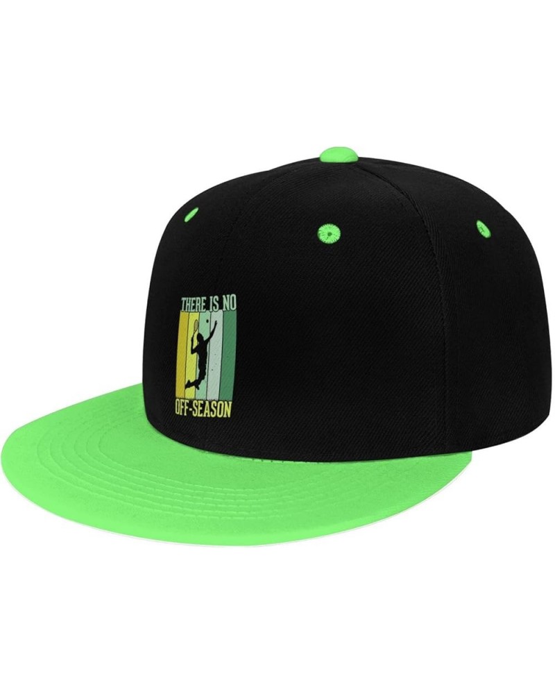 There is No Off Season Snapback Hat for Men Women Baseball Cap Trucker Flat Bill Hats Dad Caps Green $13.82 Baseball Caps