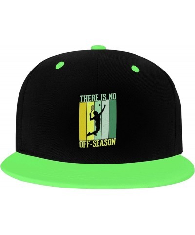 There is No Off Season Snapback Hat for Men Women Baseball Cap Trucker Flat Bill Hats Dad Caps Green $13.82 Baseball Caps