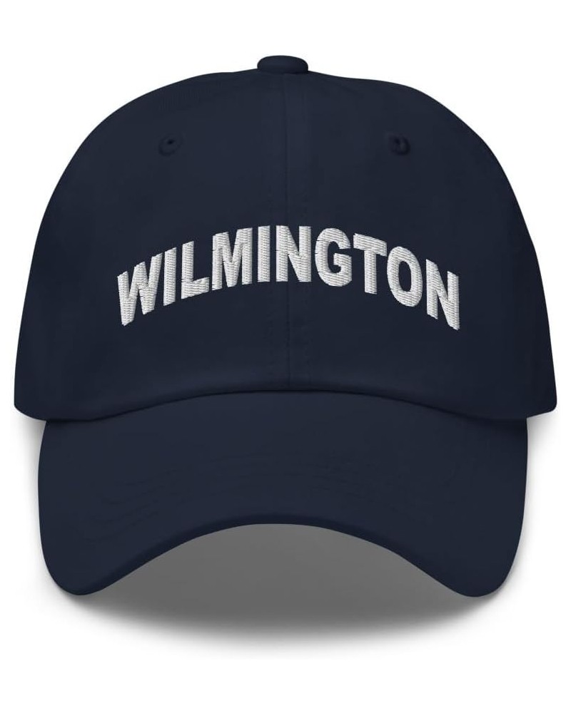 Wilmington Vermont Hat Wilmington VT Cap Embroidered Dad Hat Adjustable Strap Closure Unisex Navy $20.00 Baseball Caps