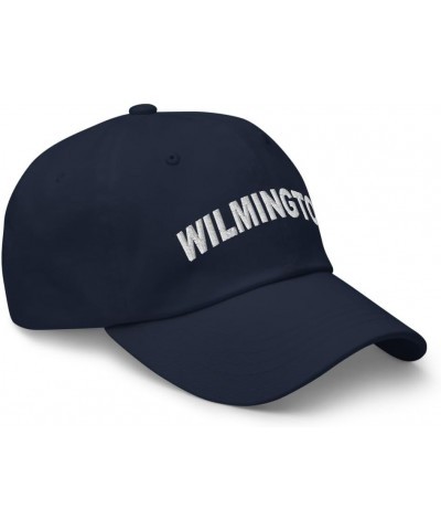 Wilmington Vermont Hat Wilmington VT Cap Embroidered Dad Hat Adjustable Strap Closure Unisex Navy $20.00 Baseball Caps