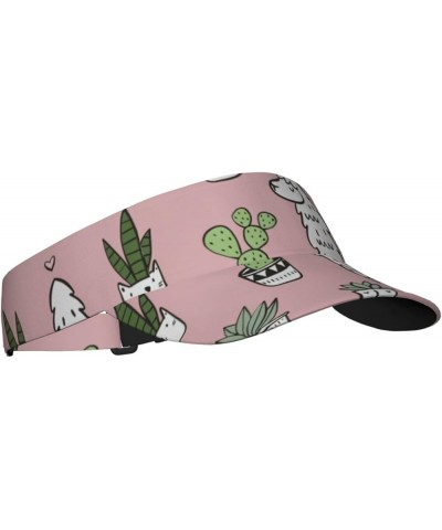 Alpaca Cactus Adult Sunshade Open Top Hat Summer Adjustable Sunshade Hat Outdoor Sports Sunshade Hat Alpaca and Cactus $10.94...