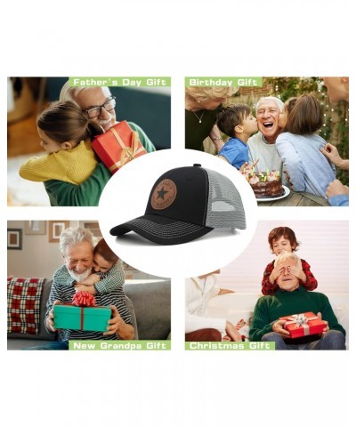 World's Best Grandpa Trucker Hat, Adjustable Grandfather Mesh Snapback Baseball Cap for Men Black $17.67 Baseball Caps