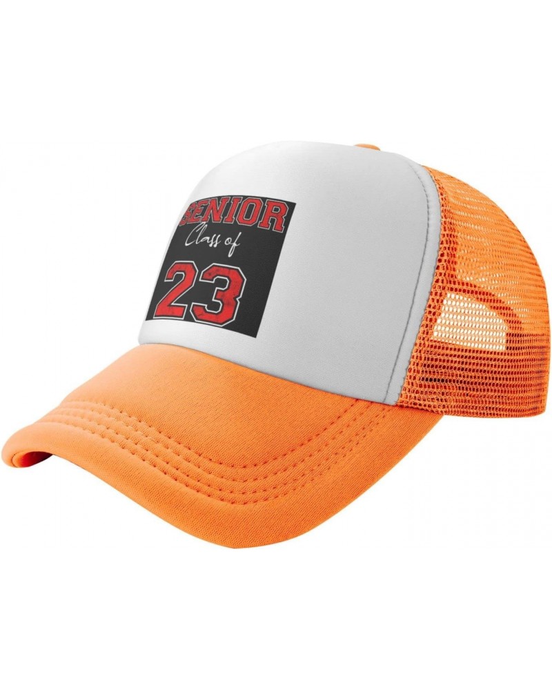 Class of 2023 Flag Seniors 23 Baseball Hats for Men Adjustable Gift for Women Trucker Cap Orange $11.26 Baseball Caps