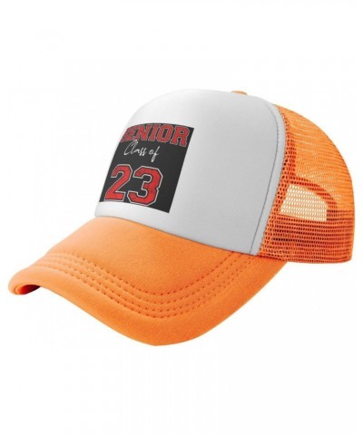 Class of 2023 Flag Seniors 23 Baseball Hats for Men Adjustable Gift for Women Trucker Cap Orange $11.26 Baseball Caps