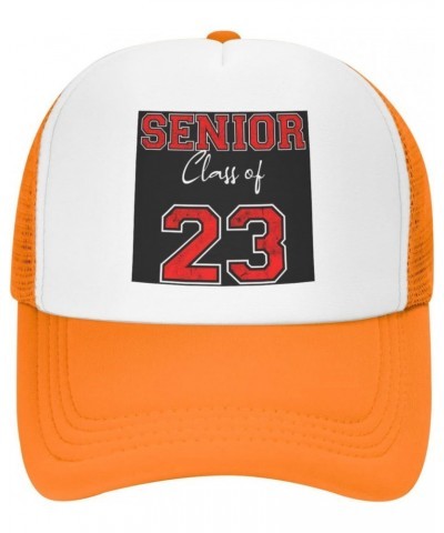 Class of 2023 Flag Seniors 23 Baseball Hats for Men Adjustable Gift for Women Trucker Cap Orange $11.26 Baseball Caps