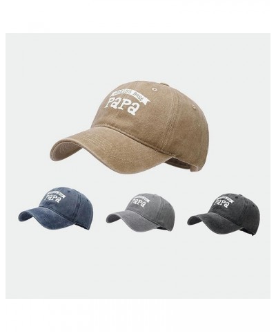 World's Best Papa Hat, Classic Vintage Dad Hat, Funny Men's Baseball Cap for Dad & Grandpa Blue $11.59 Baseball Caps